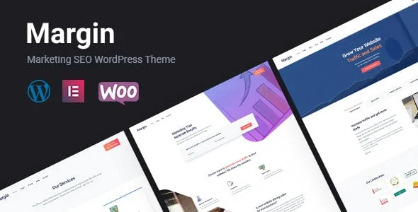 Margin | Elementor Marketing SEO RTL WordPress Theme — homepage layout