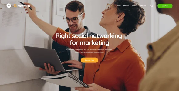 MarTech - Marketing Agency WordPress Theme — case study or portfolio page