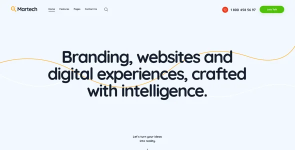 MarTech - Marketing Agency WordPress Theme — interior page design