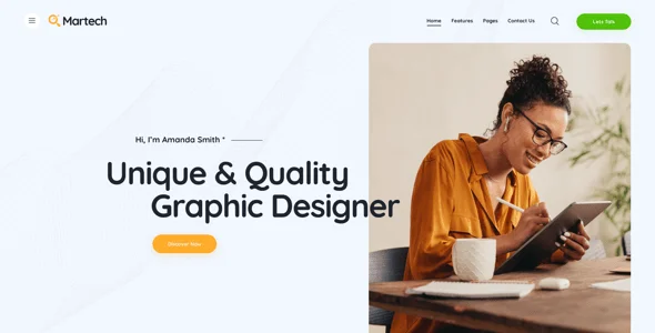 MarTech - Marketing Agency WordPress Theme — content section layout
