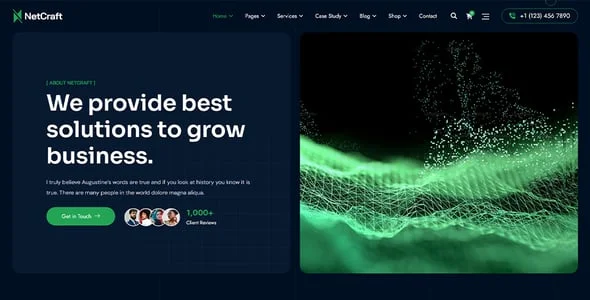 NetCraft - Digital Marketing Agency WordPress Theme — case study or portfolio page