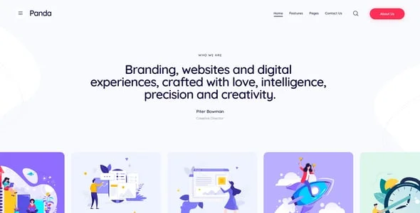 Panda - Digital Marketing & Adveritsing WordPress Theme — interior page design