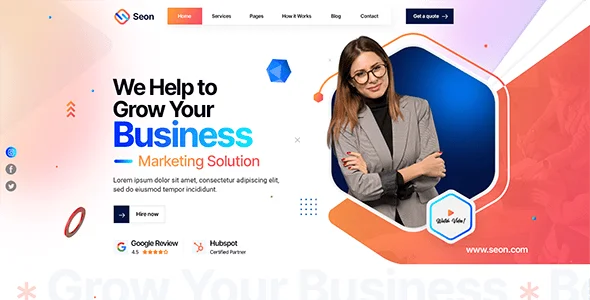 Seon - SEO & Digital Marketing WordPress Theme — service and pricing page