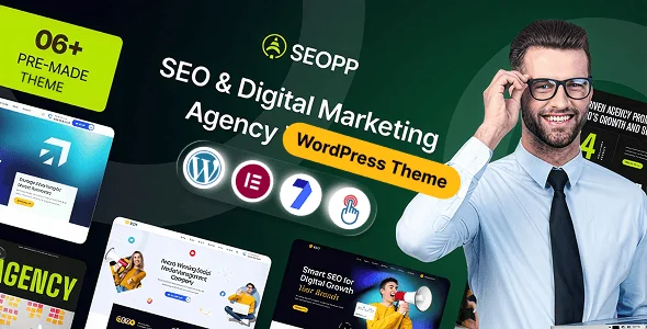 SEOPP – SEO & Digital Marketing Agency WordPress Theme — homepage layout