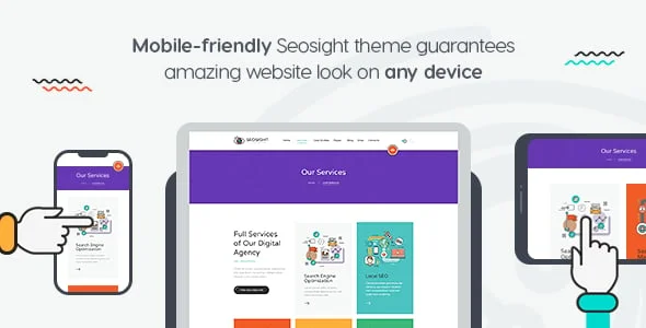 Seosight - Digital Marketing Agency WordPress Theme — case study or portfolio page