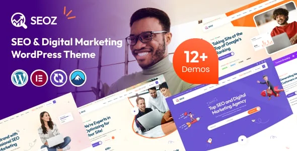 Seoz - SEO & Digital Marketing WordPress Theme — homepage layout