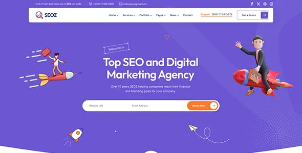Seoz - SEO & Digital Marketing WordPress Theme — interior page design