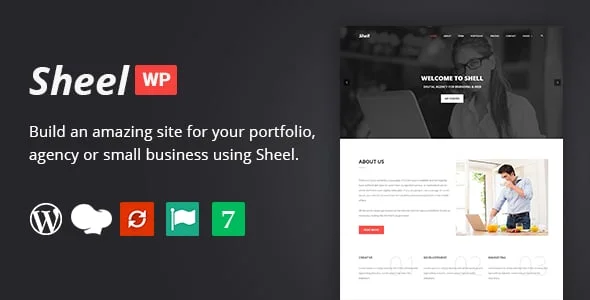 Sheel - Creative Agency and Business Landing Page WordPress Theme — homepage layout