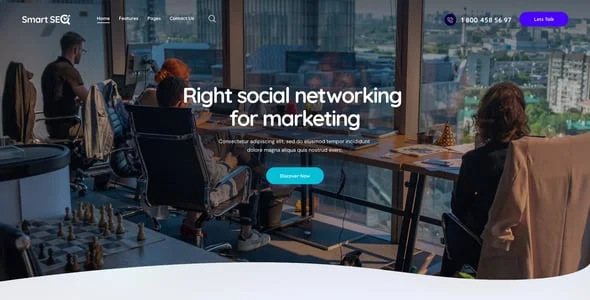 SmartSEO | SEO & Marketing Services WordPress Theme — case study or portfolio page