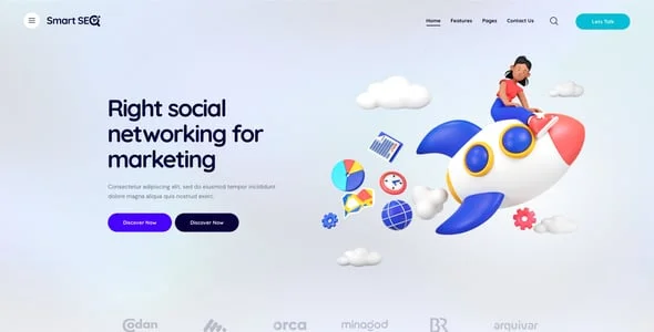 SmartSEO | SEO & Marketing Services WordPress Theme — content section layout