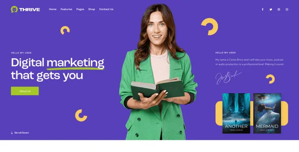 Thrive - Marketing WordPress Theme — service and pricing page