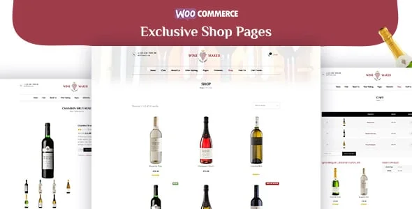 Wine Maker - Winery WordPress Shop — interior page design