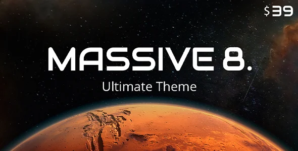 Massive Dynamic - WordPress Website Builder WordPress theme homepage layout for a agency corporate website