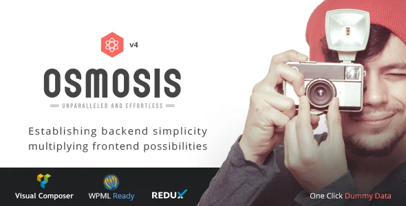 Osmosis - Responsive Multi-Purpose WordPress Theme WordPress theme homepage layout for a blog corporate website