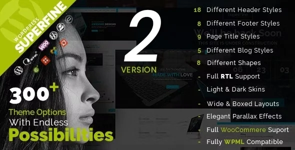 SuperFine - Multipurpose WordPress Theme WordPress theme homepage layout for a bbpress corporate website