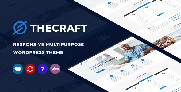 TheCraft | Responsive Multipurpose WordPress Theme WordPress theme homepage layout for a blog corporate website