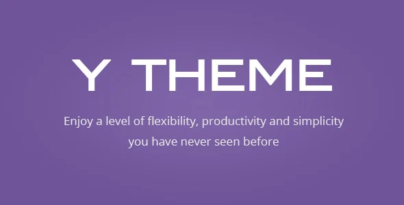 Y THEME - Flexibility And Productivity Framework WordPress theme homepage layout for a blog corporate website