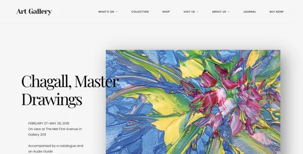 Arte | Gallery & Museum WordPress Theme — service and pricing page