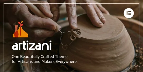 Artizani - Handmade Artists and Artisans WordPress Theme — homepage layout