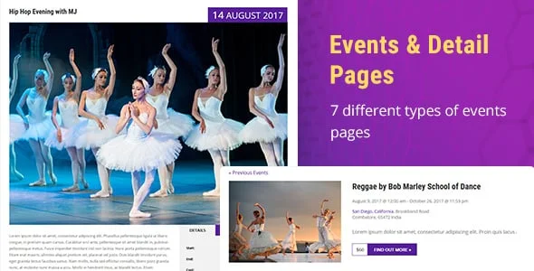 Dance Studio - Art School, Music Theme — interior page design