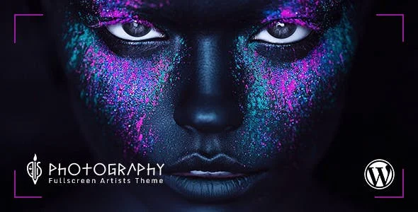 FullScreen Artist - Portfolio, Photography WordPress Theme — homepage layout