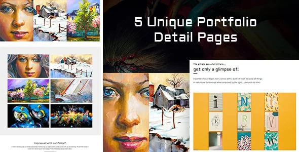 FullScreen Artist - Portfolio, Photography WordPress Theme — case study or portfolio page