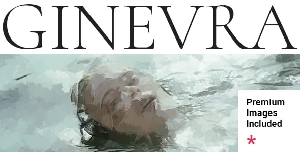 Ginevra - Artist Portfolio WordPress Theme — homepage layout