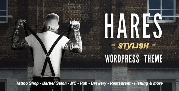 Hares - A Stylish WordPress Theme — homepage layout