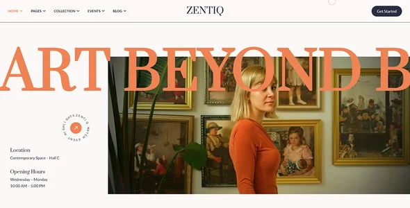 Zentiq – Museum & Art-Gallery WordPress Theme — service and pricing page