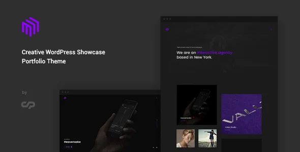 Cubez - Creative WordPress Showcase Portfolio Theme WordPress theme homepage layout for a agency creative website