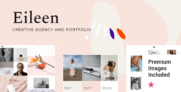 Eileen - Portfolio WordPress Theme WordPress theme homepage layout for a agency creative website