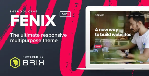 Fenix - Responsive Multi-Purpose WordPress theme WordPress theme homepage layout for a blog creative website