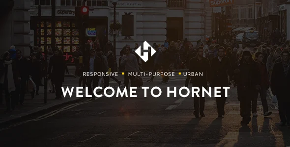 Hornet - Urban Multipurpose WordPress Theme WordPress theme homepage layout for a agency creative website