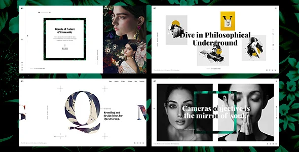 Ivy - Creative Photography / Portfolio / Agency WP Theme with WooCommerce WordPress theme homepage layout for a agency creative website