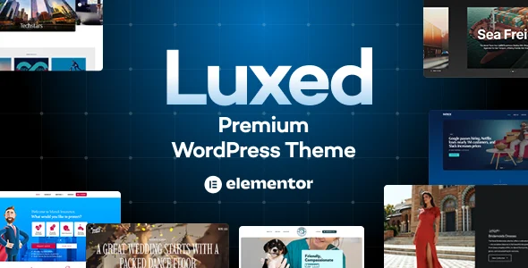 Luxed – Creative Multipurpose WordPress Theme WordPress theme homepage layout for a agency creative website