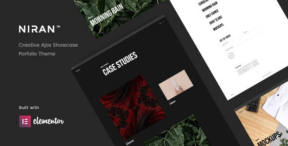Niran - Creative Portfolio WordPress Theme WordPress theme homepage layout for a agency creative website