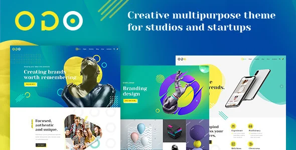 OGO - Creative Multipurpose WordPress Theme WordPress theme homepage layout for a agency creative website