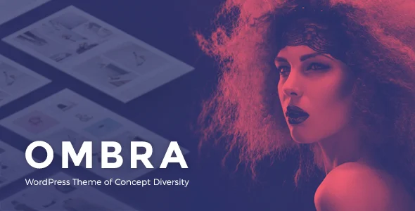 Ombra - A Versatile Multiconcept WordPress Theme WordPress theme homepage layout for a agency creative website