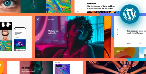 Ontold | Creative Digital Age WordPress Theme WordPress theme homepage layout for a creative agency creative website
