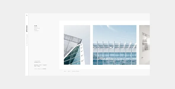 Alvar - Minimal and Modern Portfolio Theme for Photographers — homepage layout