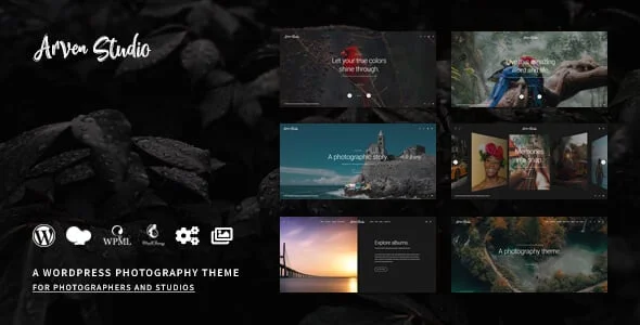 Arven | Photography Theme — homepage layout