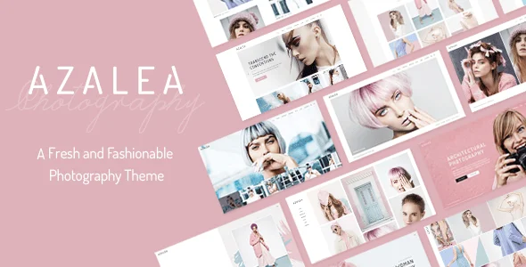Azalea - Fashion Photography WordPress Theme — homepage layout
