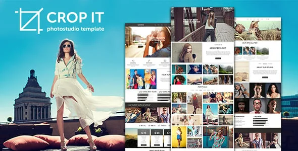 CropIt - Photography WordPress Theme — homepage layout