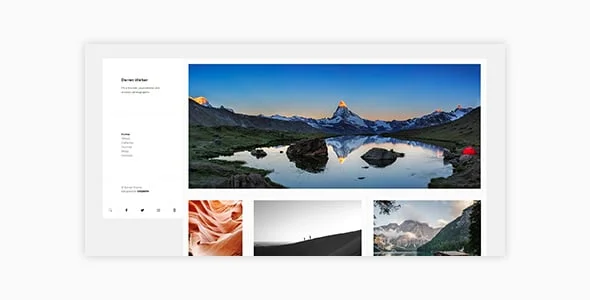 Darren - Photography & WooCommerce Compatible WordPress Theme — homepage layout