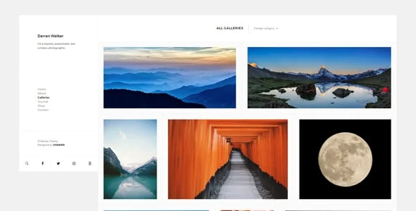 Darren - Photography & WooCommerce Compatible WordPress Theme — interior page design
