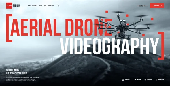 Drone Media | Aerial Photography & Videography WordPress Theme — service and pricing page