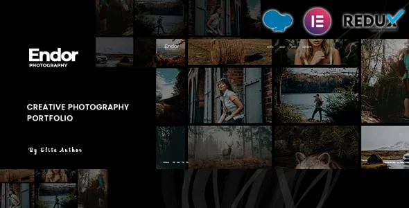 Endor - Creative Photography Portfolio WordPress Theme — homepage layout