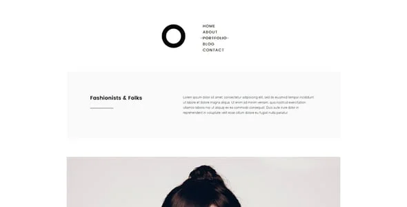 Enso - Minimal Photography and Portfolio WordPress Theme — content section layout