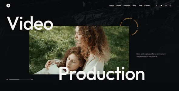 Frame - Photo & Video Production WordPress Theme + AI — service and pricing page