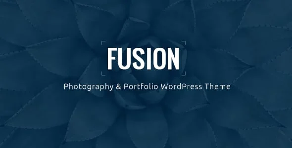 Fusion | Portfolio WordPress Theme — homepage layout